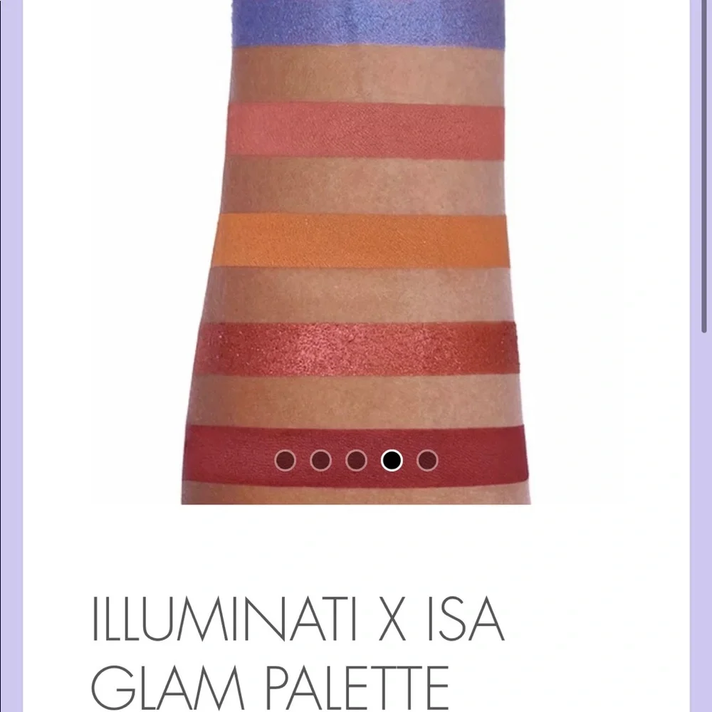 ILLUMINATI X ISA GLAM Eyeshadow PALETTE $48 NIB